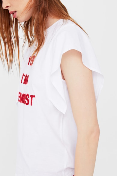 Mango Tricou cu imprimeu text Feminist Femei