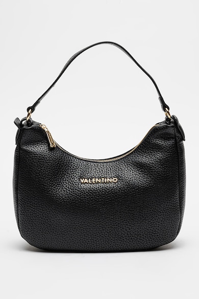 Geanta hobo de piele ecologica Blossom - Negru