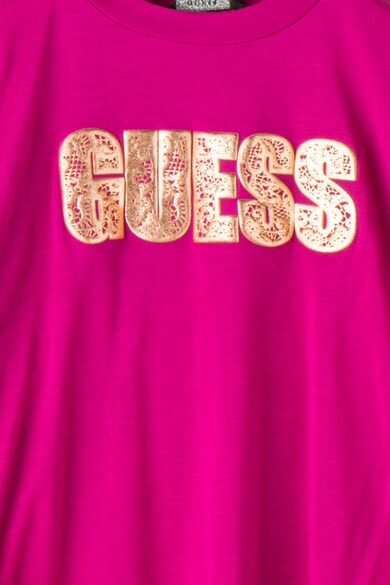 GUESS JEANS Tricou din modal cu aplicatie logo Fete