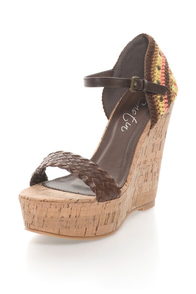 Cristin Sandale wedge de piele sintetica Consuelo 2 Femei