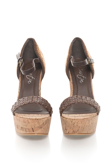 Cristin Sandale wedge de piele sintetica Consuelo 2 Femei