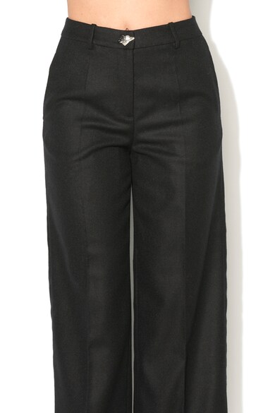 Love Moschino Pantaloni crop din amestec de lana Femei