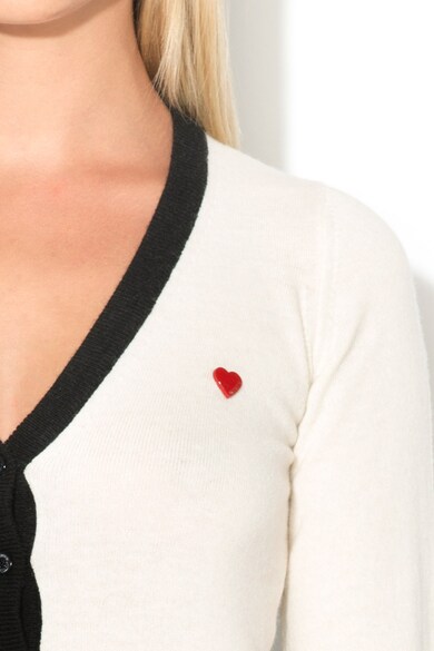 Love Moschino Cardigan tricotat fin cu decupaj in forma de inima Femei