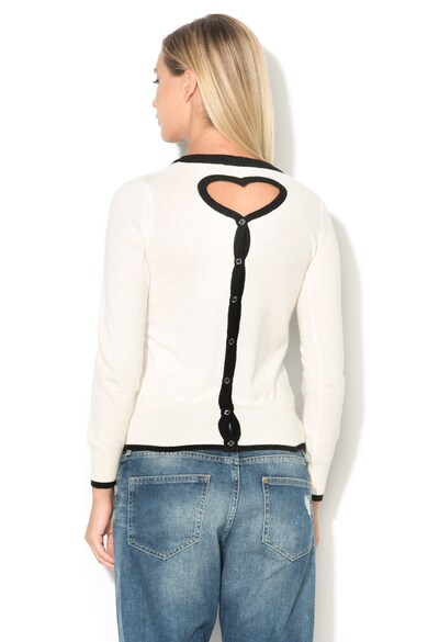 Love Moschino Cardigan tricotat fin cu decupaj in forma de inima Femei