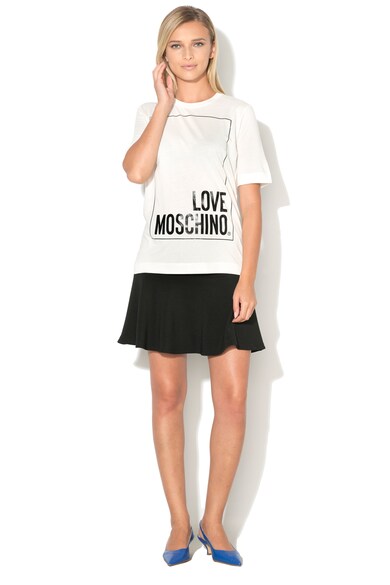 Love Moschino Tricou din amestec de modal cu imprimeu logo Femei