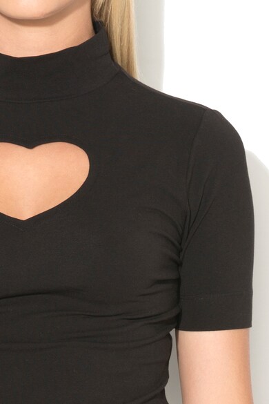 Love Moschino Tricou cu decupaj in forma de inima Femei