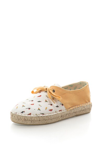 Paez Espadrile flatform cu siret si imprimeu Tides Femei