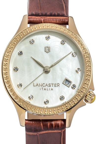 Lancaster Ceas cu cadran mother of pearl decorat cu cristale Swarovski Femei