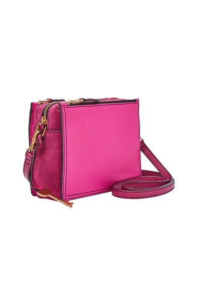 Fossil Geanta crossbody de piele si piele intoarsa Campbell Femei