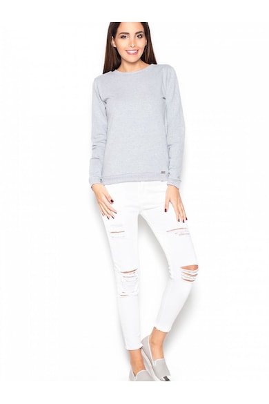 Bluza 5902194328500 - Bumbac/Elastan - Gri -