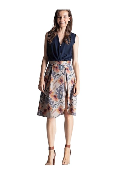 Fusta design elegant - multicolor - poliester