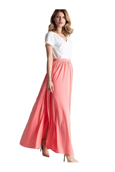 Fusta lunga roz - poliester