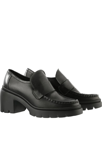 Mocasini dama - Hogl - casual - piele naturala - negru - tocuri inalte