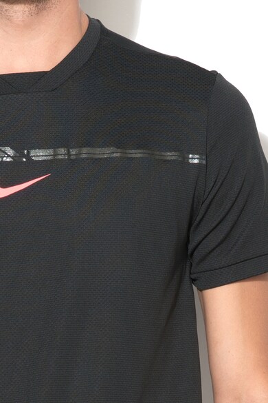 Nike Tricou slim fit pentru trenis cu detalii peliculizate Barbati