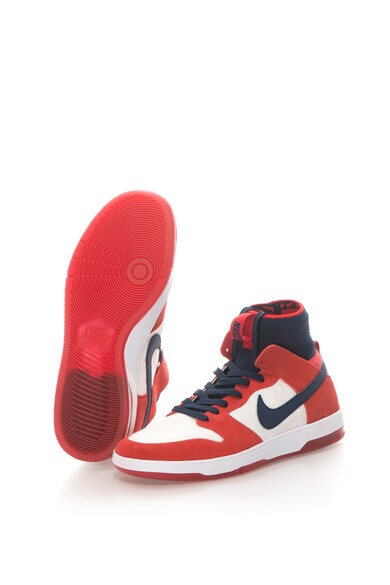 Nike Pantofi pentru skateboard cu garnituri de piele intoarsa si material textil SB Zoom Dunk High Elite Barbati