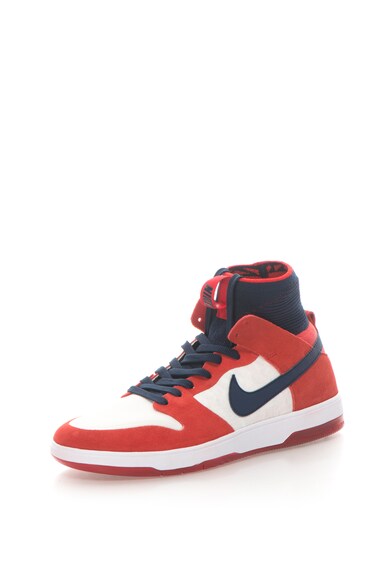 Nike Pantofi pentru skateboard cu garnituri de piele intoarsa si material textil SB Zoom Dunk High Elite Barbati