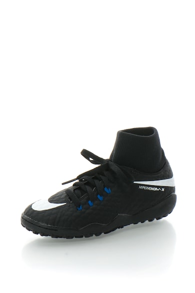 Nike Pantofi cu aspect peliculizat, pentru fotbal, Hypervenom X Phelon 3 Fete