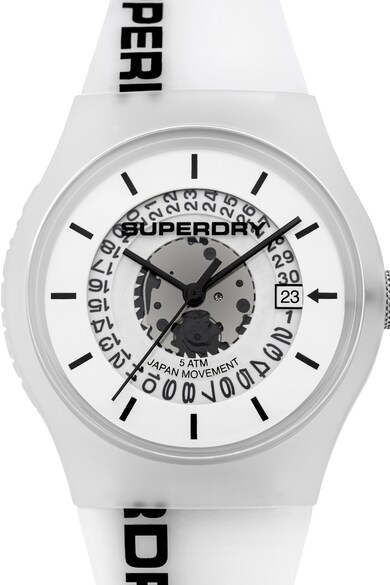 SUPERDRY Ceas semi-opac cu o curea de silicon Urban Barbati