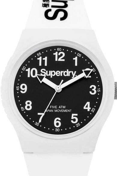 SUPERDRY Ceas cu o curea de silicon Urban, Unisex Barbati