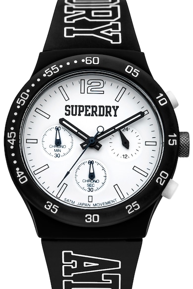 SUPERDRY Ceas cronograf cu o curea de silicon Urban Athletics  Barbati