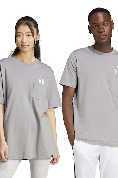 Tricou de casa din bumbac Slide - Gri cenusiu