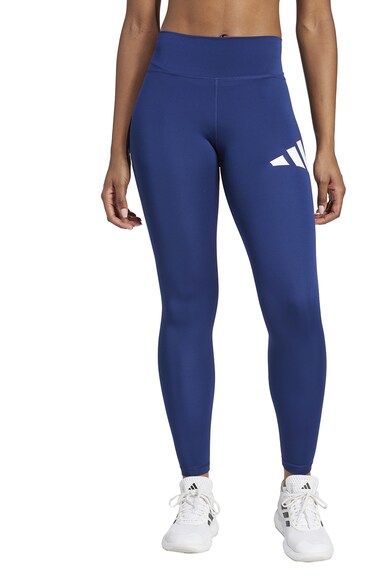 Colanti cu talie inalta si imprimeu logo pentru fitness adidas ...