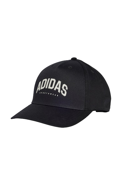 Sapca baseball unisex cu capsa pe partea din spate - Negru/Alb murdar