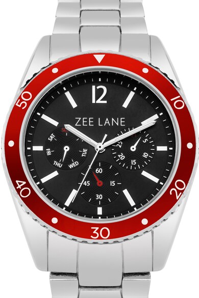 Zee Lane Аналогов часовник, Сребрист / Червен Мъже