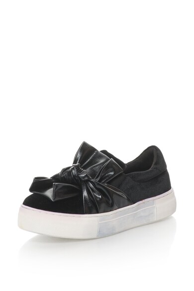 Oakoui Pantofi slip-on flatform cu design rasucit Femei