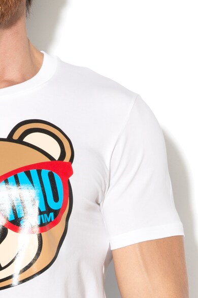 Moschino Tricou de plaja cu imprimeu Barbati