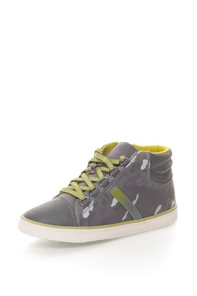 Clarks Tenisi mid-high cu imprimeu camuflaj Comic Way Jnr Fete