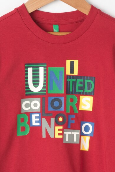 United Colors of Benetton Bluza cu imprimeu text Baieti