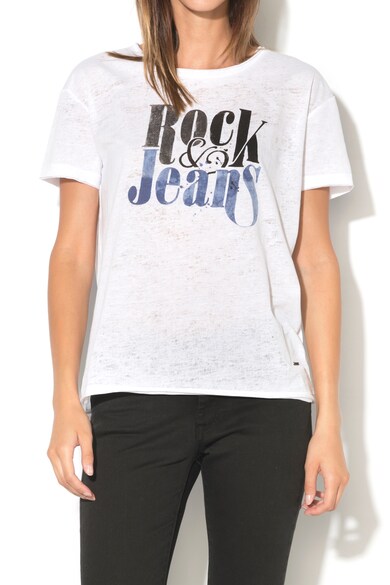 Pepe Jeans London Tricou cu model text Naiara Femei