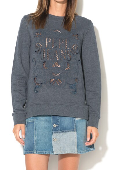 Pepe Jeans London Bluza sport cu model brodat Celia Femei