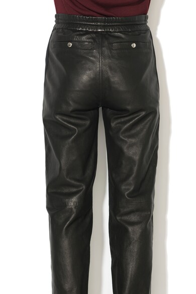 Diesel Black Gold Pantaloni de piele cu slituri cu fermoar Pezunet Femei