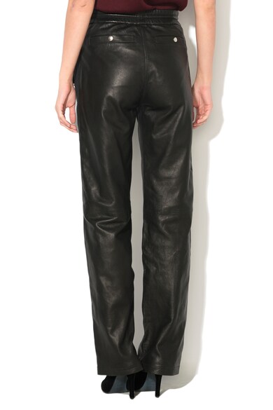 Diesel Black Gold Pantaloni de piele cu slituri cu fermoar Pezunet Femei