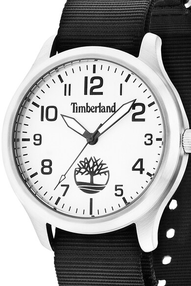 Timberland Ceas rotund cu trei indicatoare si o curea de material textil Barbati