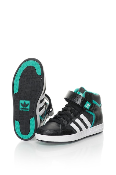 adidas Performance adidas, Pantofi sport mid-high Varial, Negru/Alb Fete