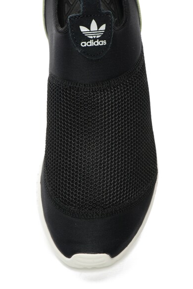 adidas Originals Pantofi sport slip-on ZX Flux, Negru/Verde fistic Femei