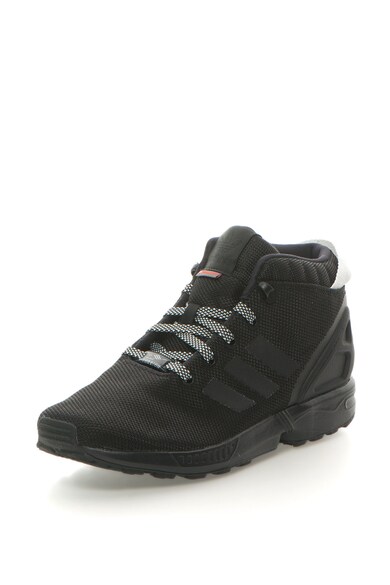 adidas Originals Pantofi sport mid-high de plasa ZX Flux, Negru Barbati