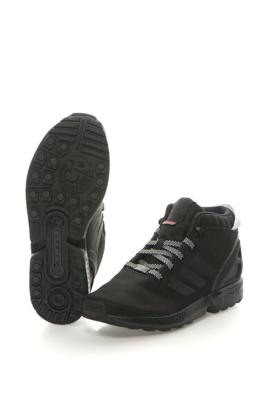 adidas Originals Pantofi sport mid-high de plasa ZX Flux, Negru Barbati