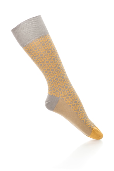 Happy Socks Sosete lungi cu imprimeu geometric Barbati