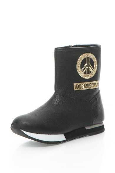 Love Moschino Ghete de piele cu logo Femei