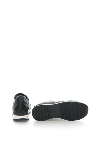 Love Moschino Pantofi sport de piele sintetica cu inima argintie Femei