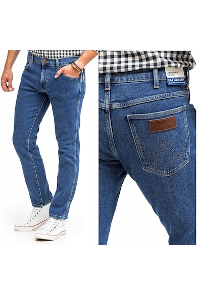 Blugi Barbati - Larston - W36-L32 - 100% Bumbac - Fermoar - Lungi - Talie Joasa - 5 Bunzuare - High-Quality - Albastru