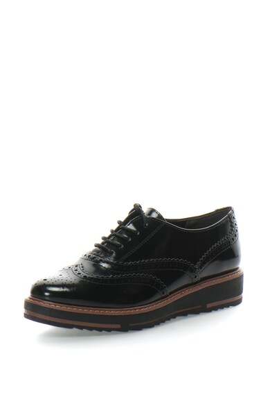 Marco Tozzi Pantofi brogue cu aspect lacuit Femei