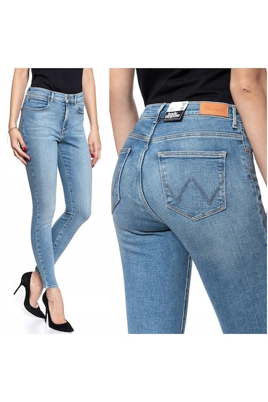 Blugi dama - High Rise Skinny - 20950-184 - Bumbac - Lungi - Petite - Denim - W24-L32 US - Albastru