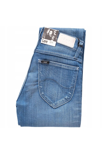 Blugi Dama - Jade - W25-L31 - Bumbac - Fermoar - Lungi - Talie Medie - 5 Bunzuare - High-Quality - Albastru