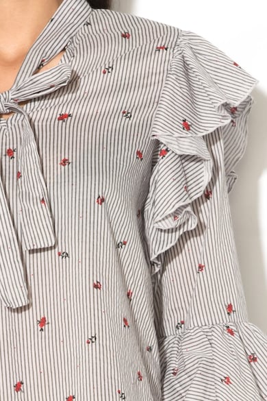 Vero Moda Раирана блуза с флорални бродерии Жени