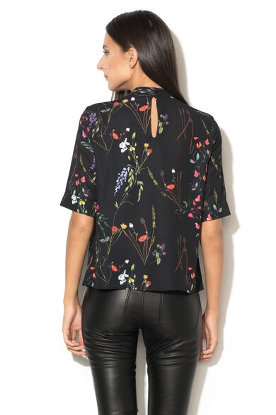 Vero Moda Bluza cu model floral si guler scurt Florence Femei